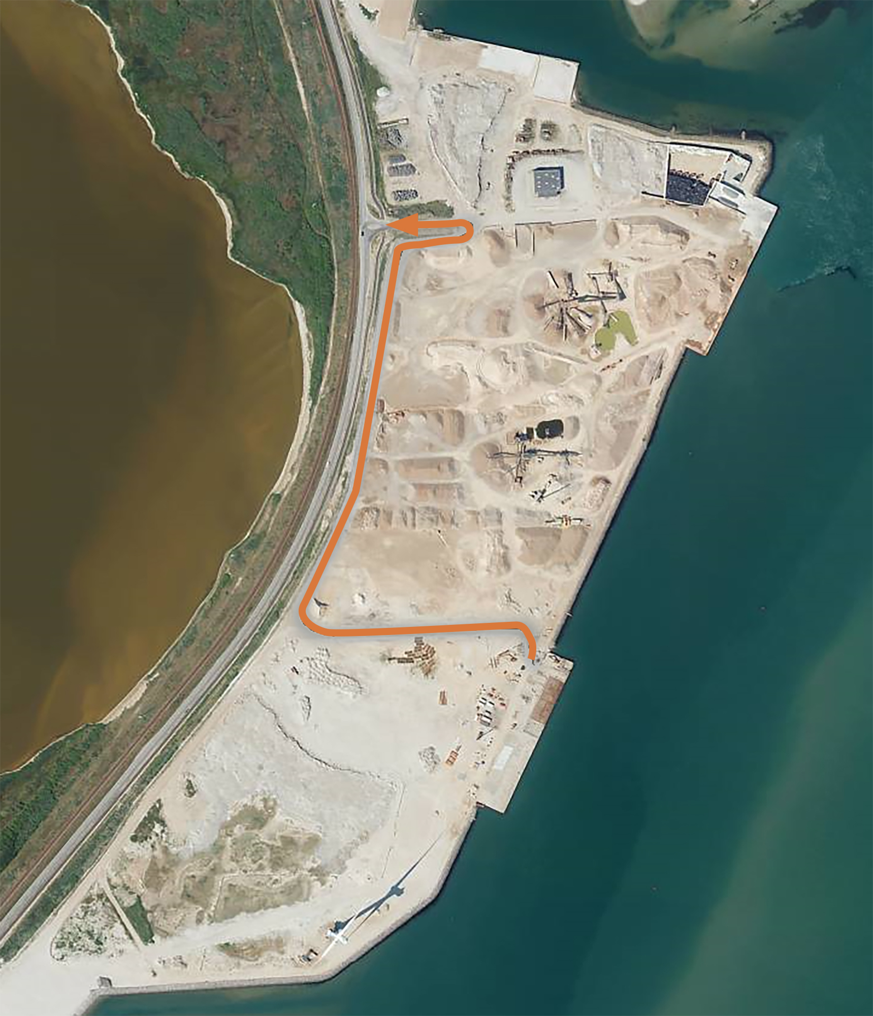 Access Road To Onshore Area2